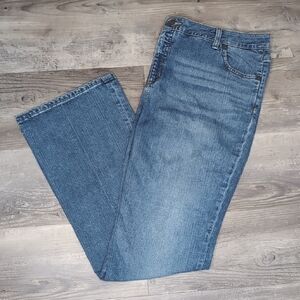 Lands' End Blue Straight Leg Jeans